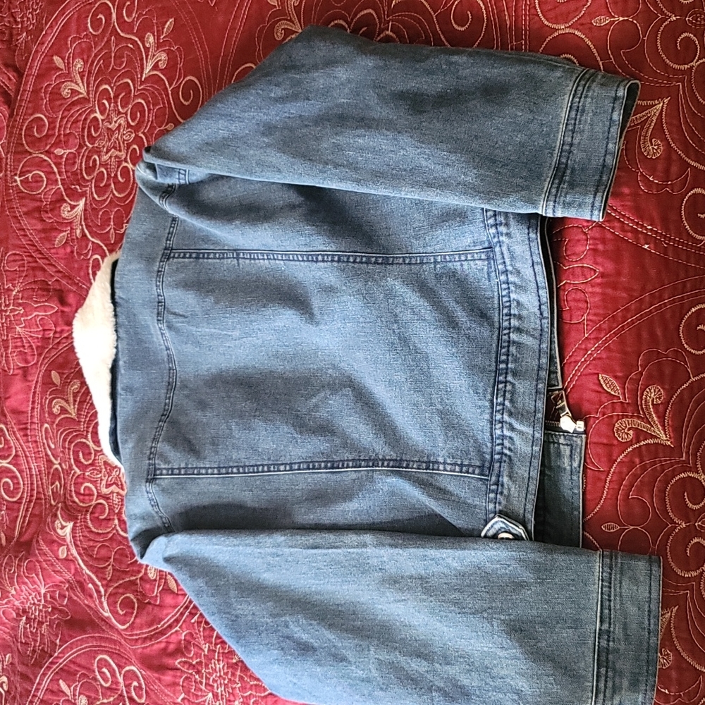 Madden Girl Fleece Jean Jacket - Picture 3 of 4